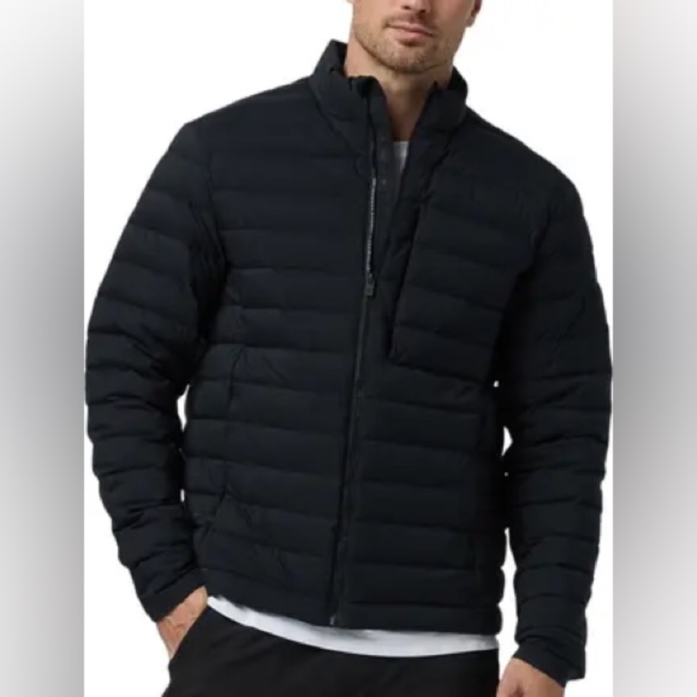 Vuori Black Men’s Down Puffer Jacket.